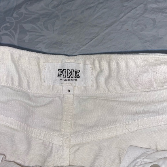 PINK Sequin Denim Shorts Tie Dyed Victoria’s Secret Pastel Jean Cutoff Sparkly 8 - Picture 4 of 9